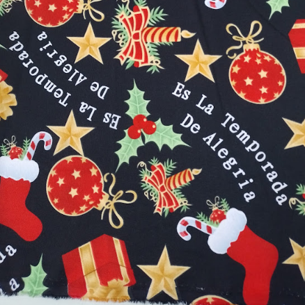 tela bistrech navideño