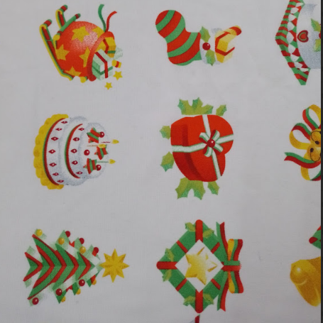 tela bistrech navideño