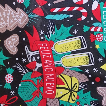 tela bistrech navideño